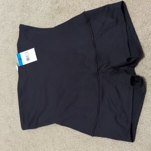 Maidenform Black Body Shaper Shorts With No Slip Waist Band Aize Size XL